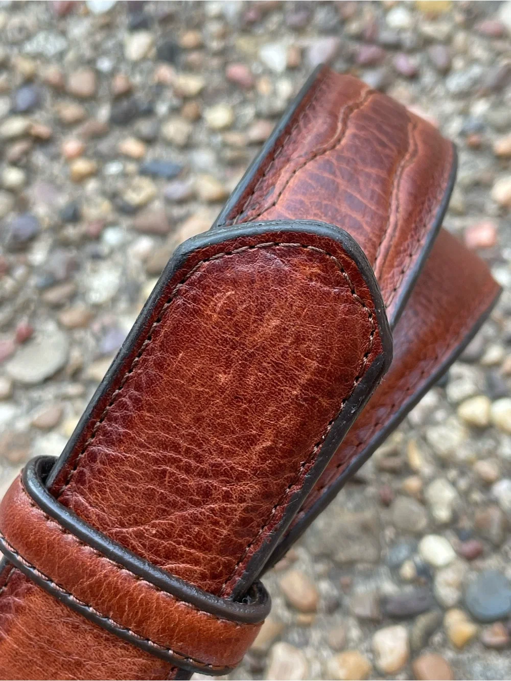 3D Belt Company Western Distressed Brown Leather Belt Men’s Size 36 Cowboy 1029